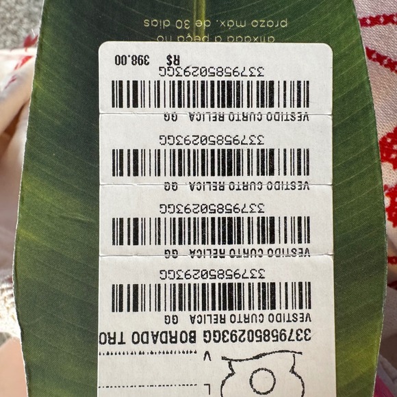 Farm Rio XL White Red Floral Halter Dress Boho Festival Summer Mini Crochet - Picture 10 of 11